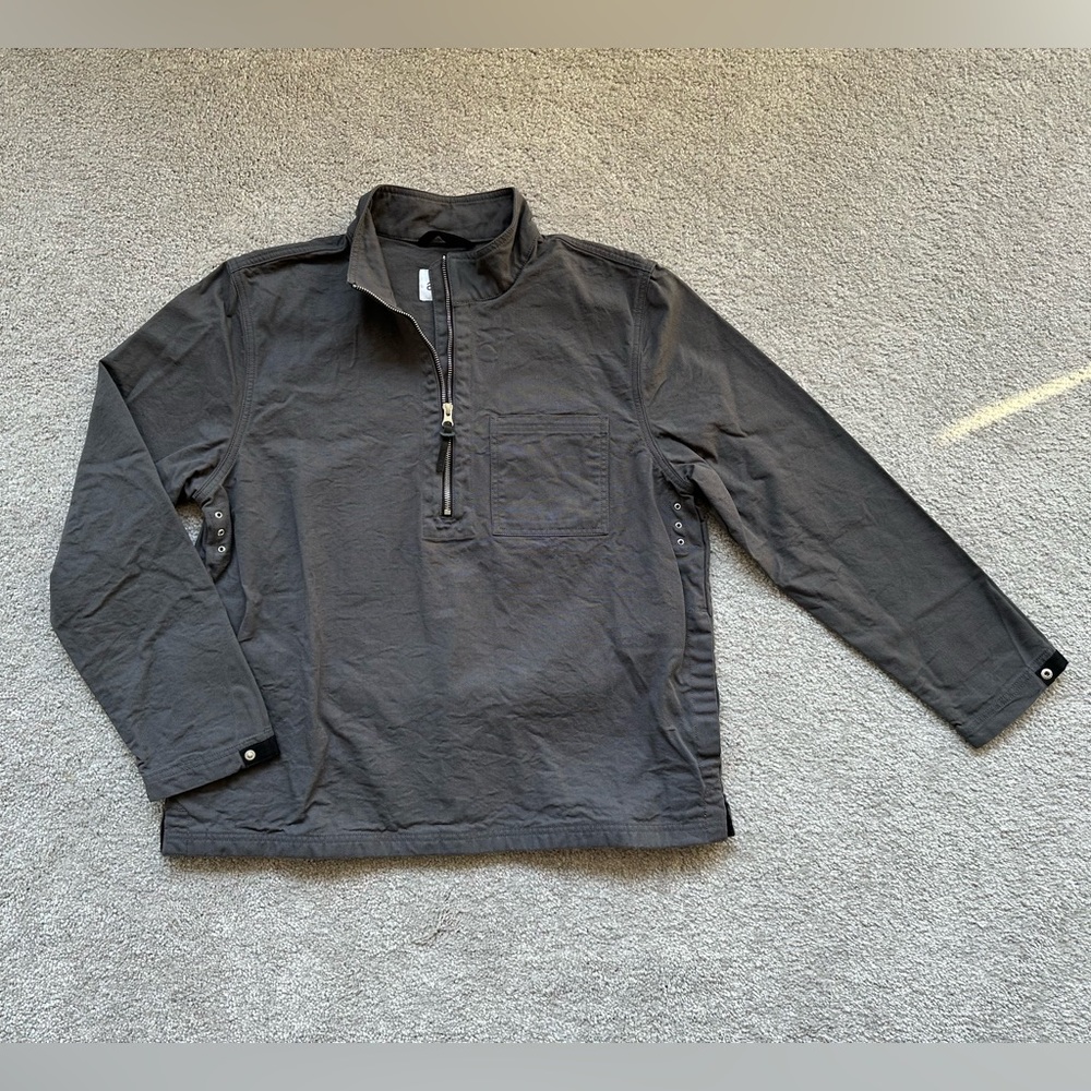 SOLD Albam / Hoy Quarter Zip Smock - Gray / Size Medium